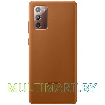 Чехол Samsung Leather Cover для Galaxy Note 20 (коричневый)